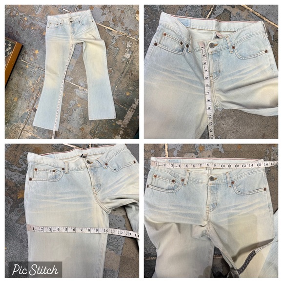 Abercrombie Fitch Vintage Y2K 90s Low Rise Jeans 4 6 8 R Bootcut Denim Hollister - Picture 6 of 15